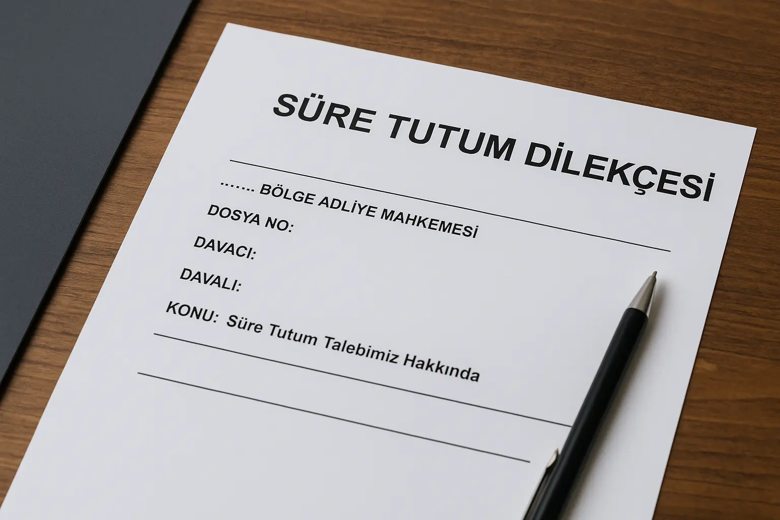 Süre Tutum Dilekçesi Örneği