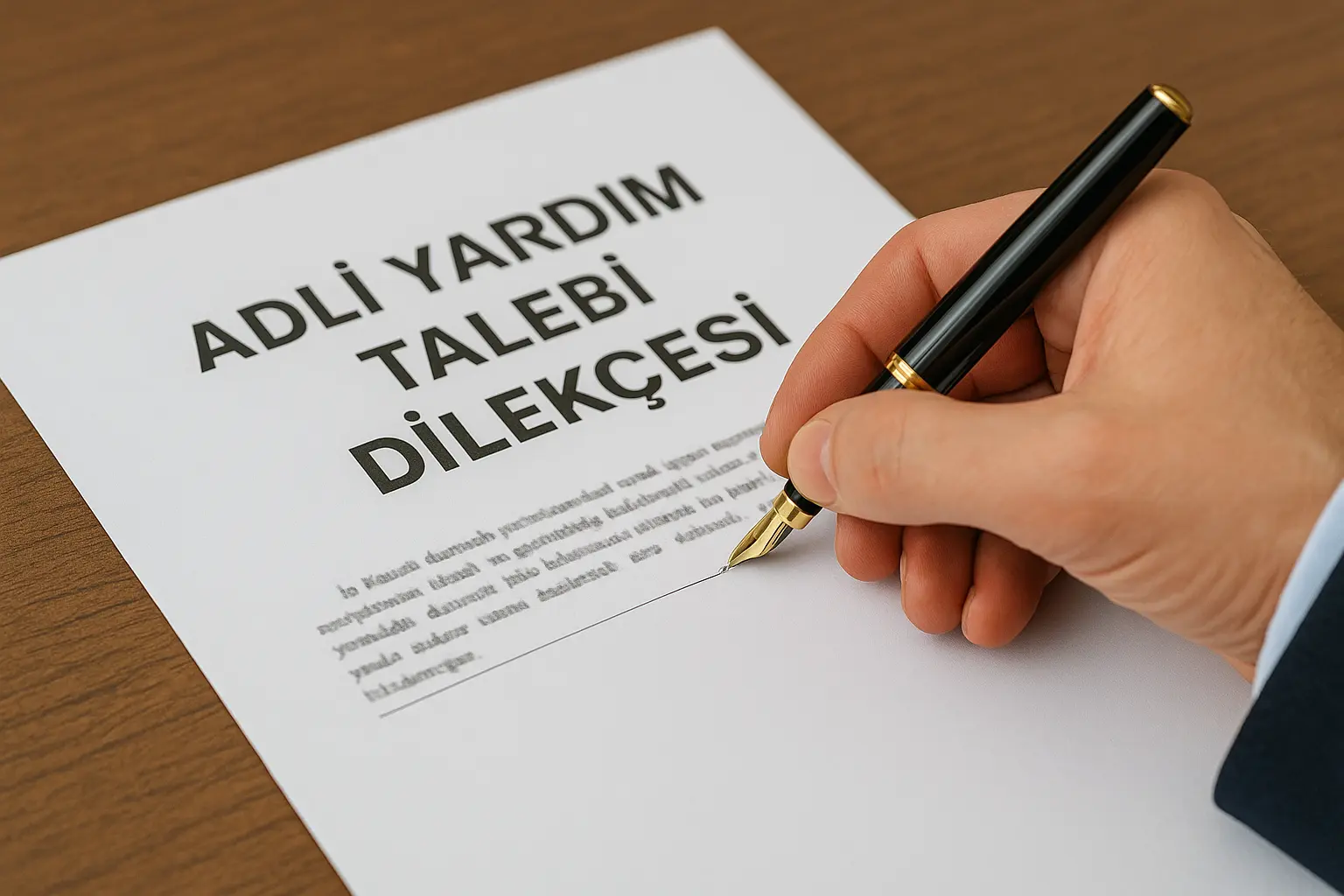 adli yardım talebi dilekçesi