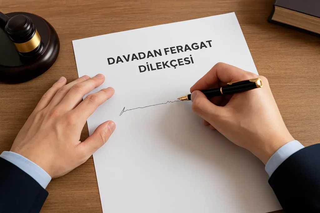 davadan feragat dilekçesi